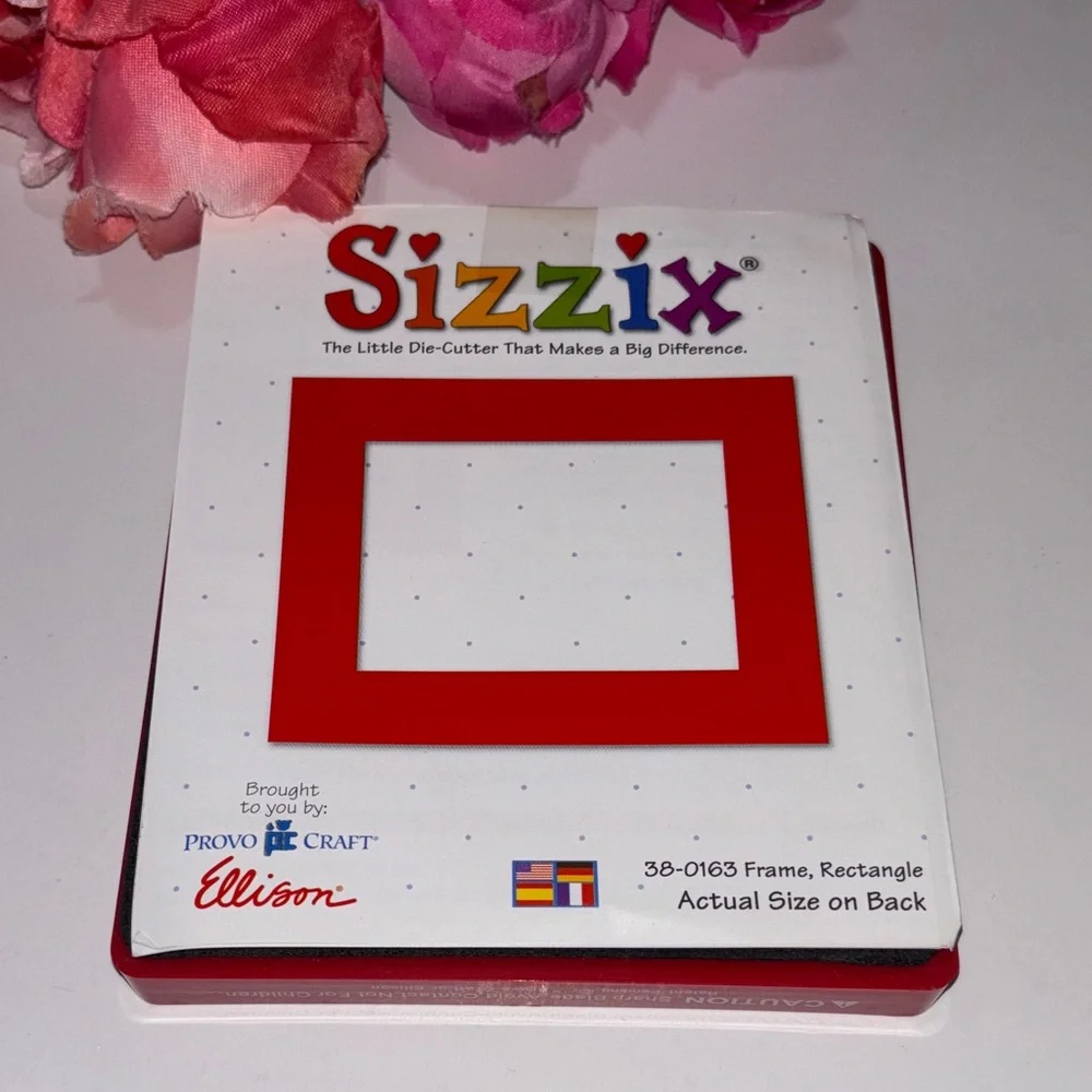 Sizzix Die Frame Rectangle Originals Photo Album Scrapbook Diecut Retired Sizzix